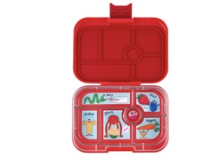 Yumbox wow red/funny monsters tray 6-sections lunchbox Original